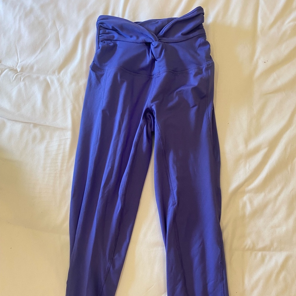 free people movement leggings!!!! XS blue cross leggings